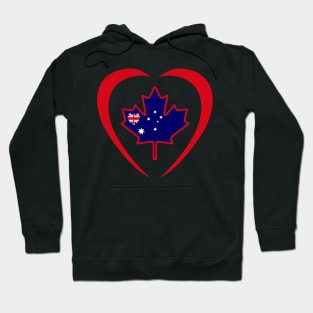 Australian Canadian Multinational Patriot Flag Series (Heart) Hoodie